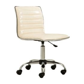 Heavy Duty Beige Channel-Tufted Conference Chair