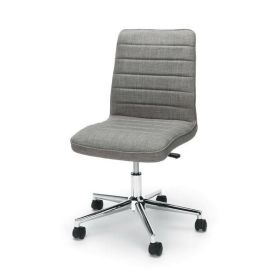 Gray Upholstered Lumbar Support Heavy Duty Conference Chair