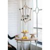 Light Wood Chandelier, Hanging Light Fixture with Adjustable Chain for Kitchen Dining Room Foyer Entryway, Bulb Not Included