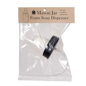 Mason Jar Foaming Soap Dispenser Lid (Option: Black  Box of 4)