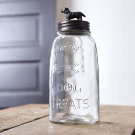 Dog Treat Mason Jar (Option: Labrador Retriever)
