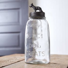 Dog Treat Mason Jar (Option: German Shepherd)