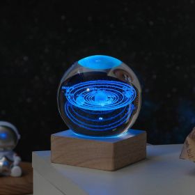 Cosmos Series Crystal Ball Night Lights; Milky Way; Moon, (Items: Solar System)