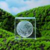 Moon; Cloud; 3D Cube Engraved Crystal Craft Ornaments; Desktop Bedroom Decorations; Creative Birthday Gifts